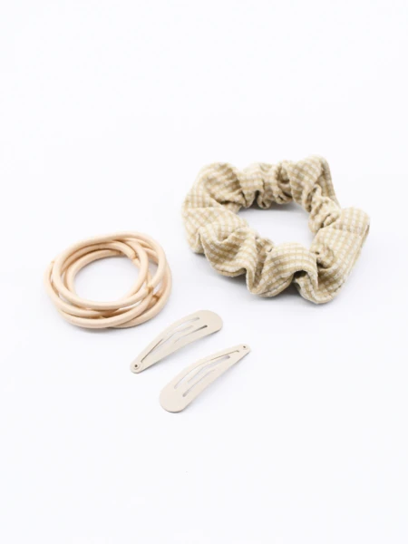 COLEROS Y SAPITOS PACK X 8 BEIGE
