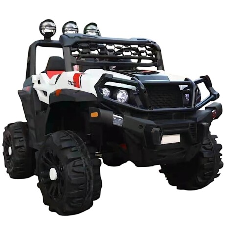 Bebesit Jeep Doble a batería 12V - Blanco Bebesit Jeep Doble a batería 12V - Blanco