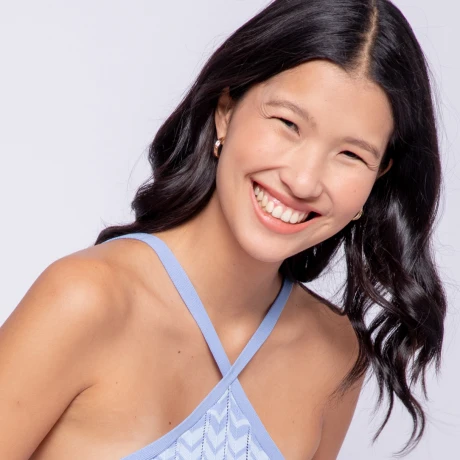 TOP BRANDI Azul Lavado