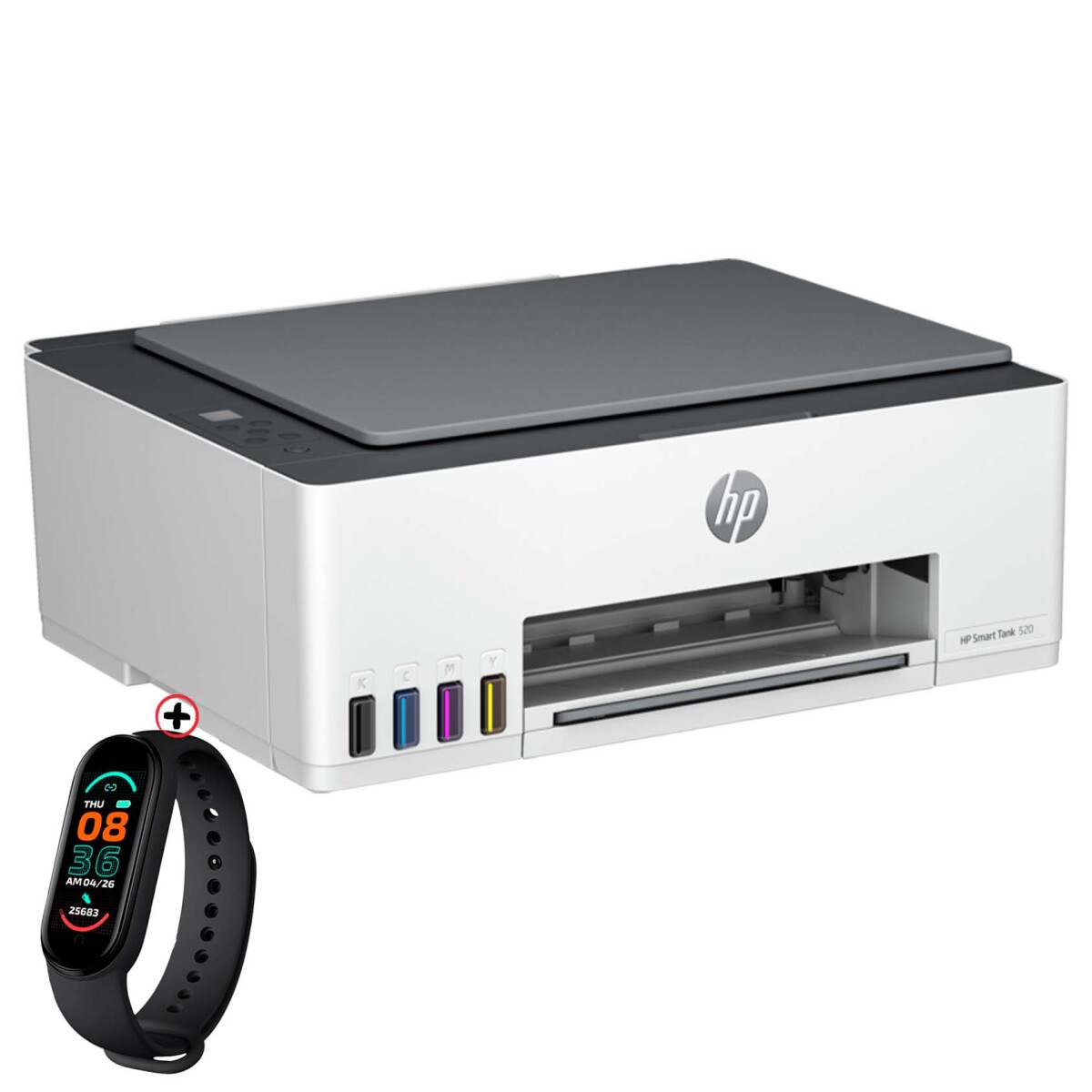 Impresora Hp Smart Tank 520 Impresión Copia Escaneado + Smartwatch 