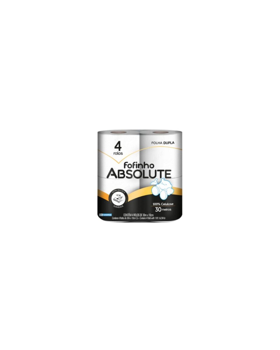 Papel Higiénico Fofinho Doble Hoja Ultra Premium - Pack x 4 unidades 