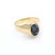 Anillo en oro 18k y topacio azul Anillo en oro 18k y topacio azul