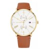 Reloj Tommy Hilfiger 1782073 para dama con correa de cuero Marrón