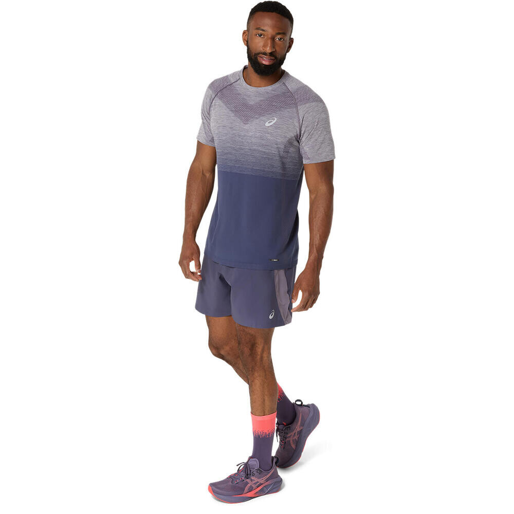 Seamless Ss Top - Hombre Lavender Grey/indigo Fog