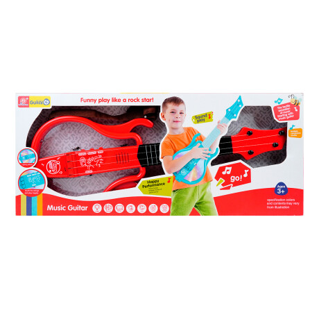 Guitarra con luz y sonido 4 cuerdas Guitarra con luz y sonido 4 cuerdas