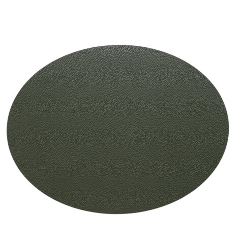 INDIVIDUAL PVC SIMIL CUERO OVAL 43X33 VERDE INDIVIDUAL PVC SIMIL CUERO OVAL 43X33 VERDE
