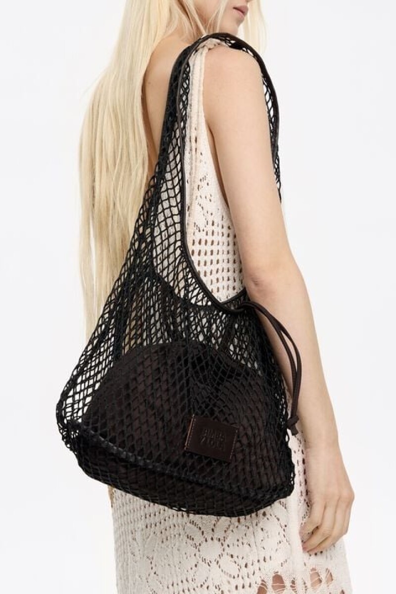 BOLSO PAPER RED Negro