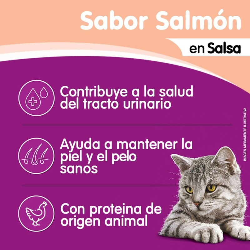 WHISKAS EN SALSA CAJA 12 UNIDADES SALMON