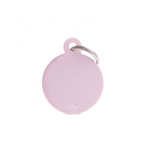 CHAPA PARA COLLAR MY FAMILY CÍRCULO GRANDE ROSADO CHAPA PARA COLLAR MY FAMILY CÍRCULO GRANDE ROSADO