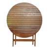 Mesa Redonda Plegable Eucaliptus 80 cm Mesa Redonda Plegable Eucaliptus 80 cm