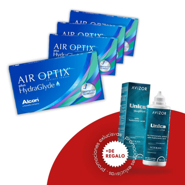 Air Optix Plus - PROMO 4 cajas + 1 Única 350ml Air Optix Plus - Promo 4 Cajas + 1 única 350ml