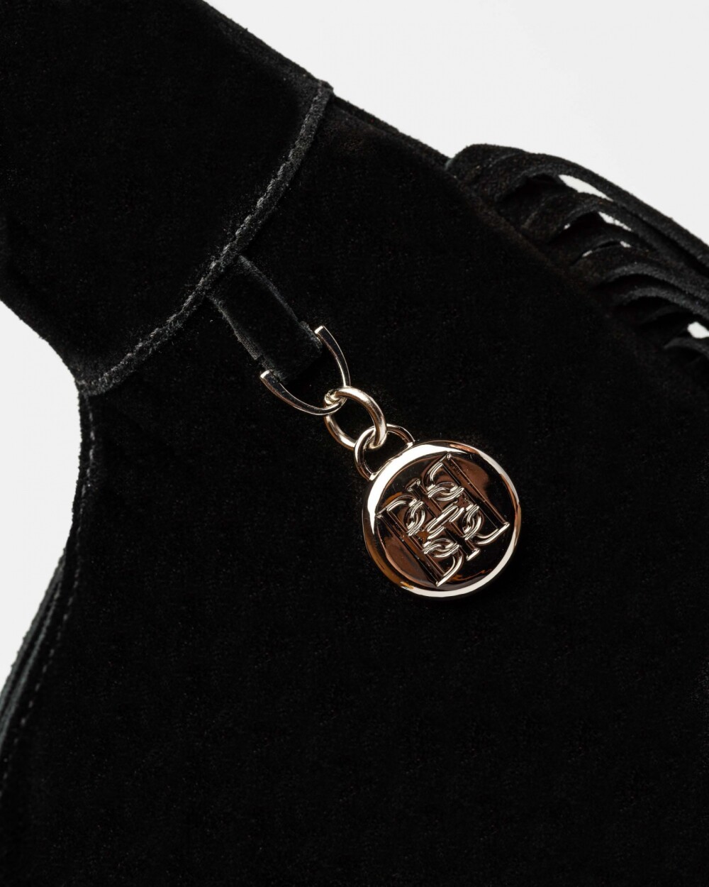 Bolso Amazonia en cuero gamuza Negro