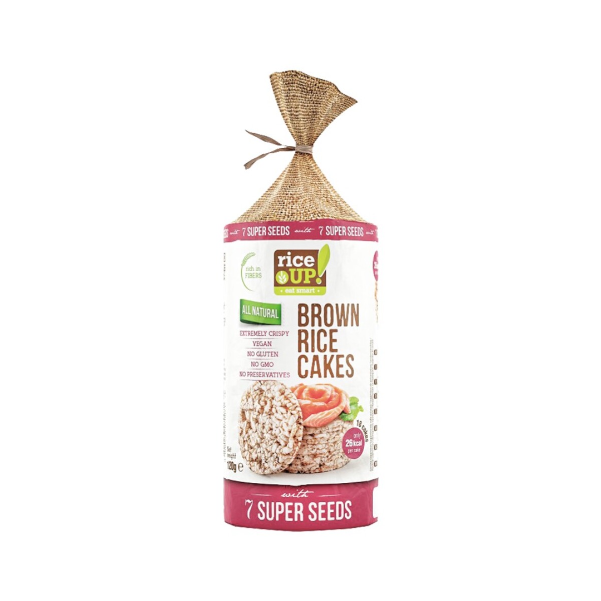 Galletas De Arroz 7 Semillas Rice Up 120g 