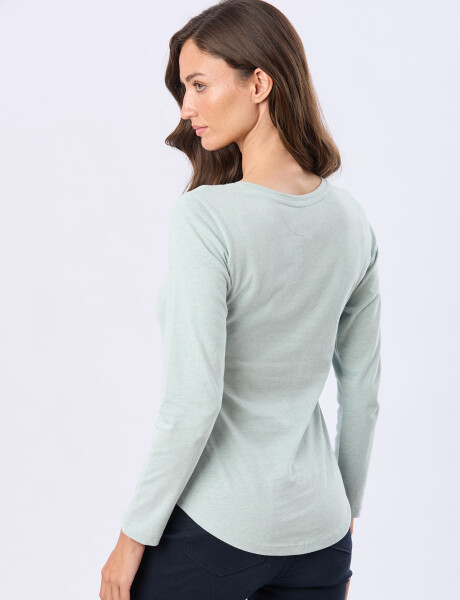 REMERA LISA DE ALGODÓN Verde