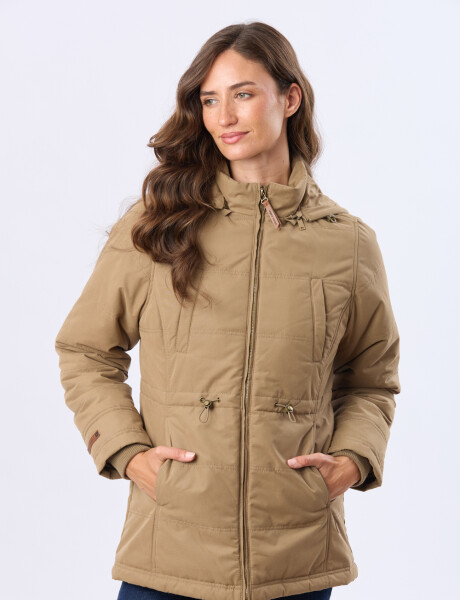 CAMPERA DE ABRIGO CON FORRO DE SHERPA Beige