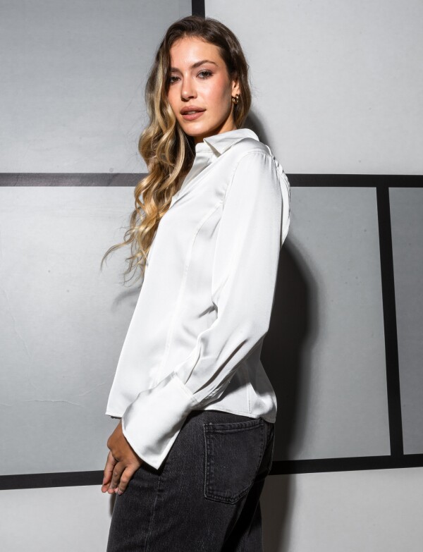 Camisa Saten CRUDO