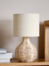 Lámpara mesa HELMER Ø17xA32cm natural Lámpara mesa HELMER Ø17xA32cm natural
