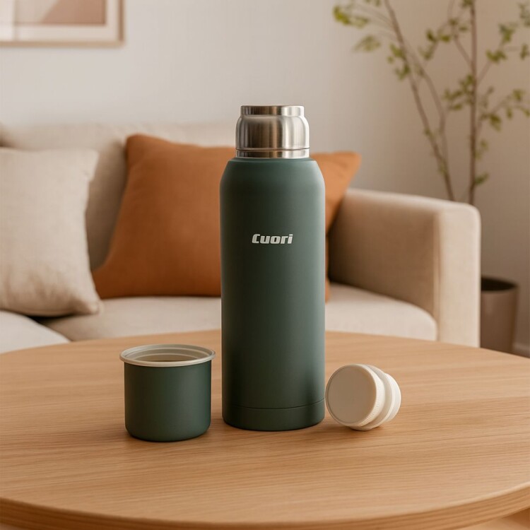 TERMO ÍCARO CON TAPA CUORI Verde