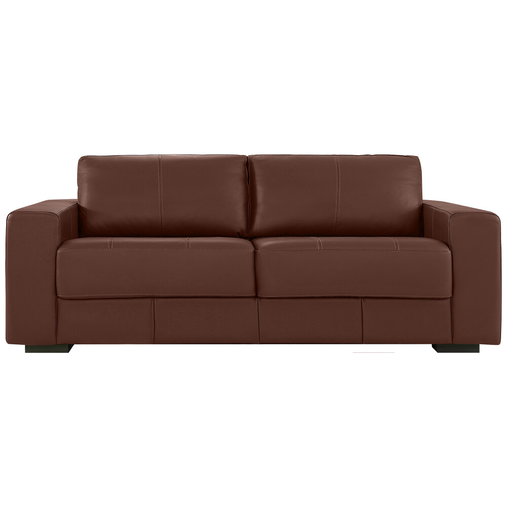 SILLÓN 3 CUERPOS CUERO-100-NATURAL MARRON TEXAS CARAMELO