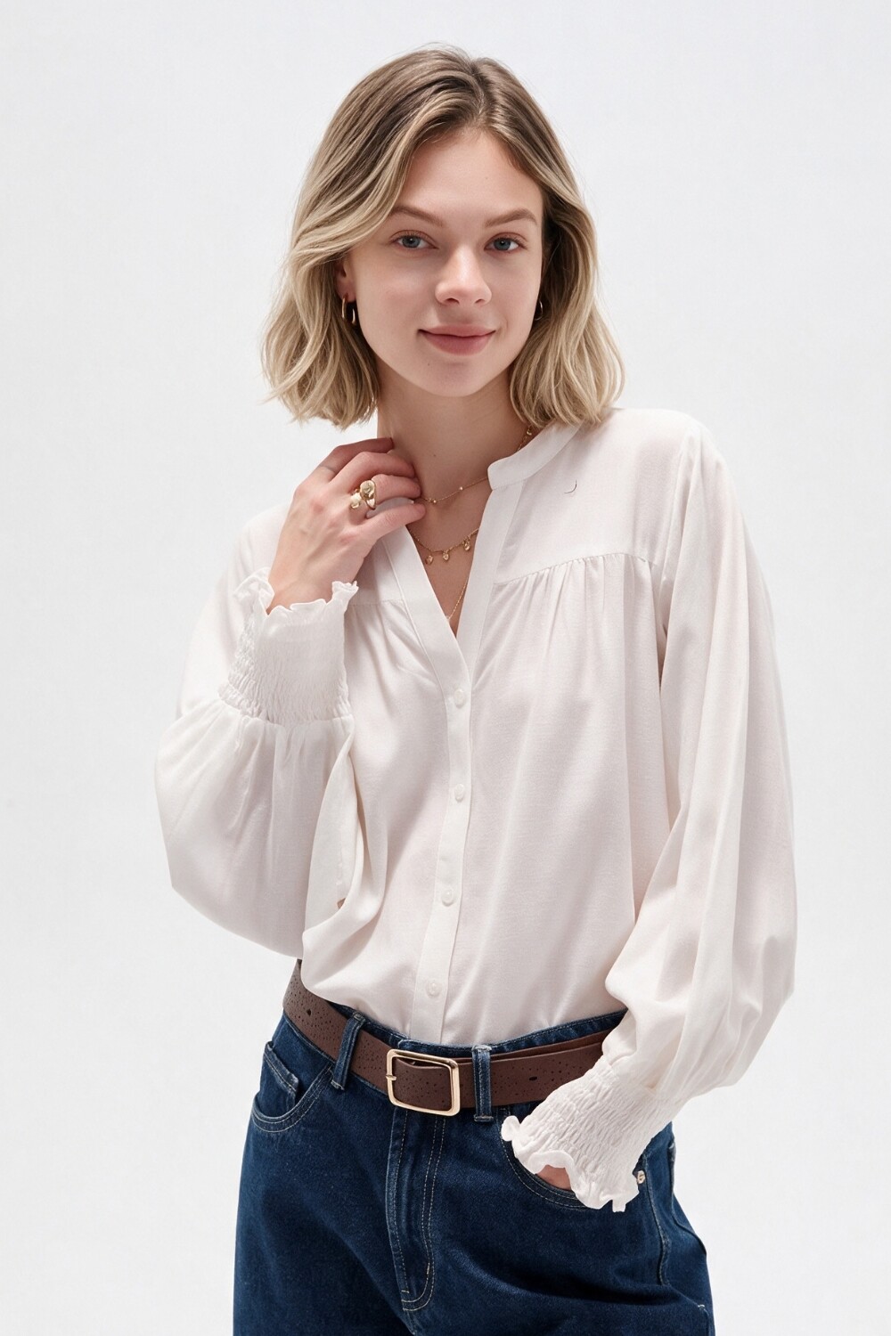 Camisa Telan Blanco