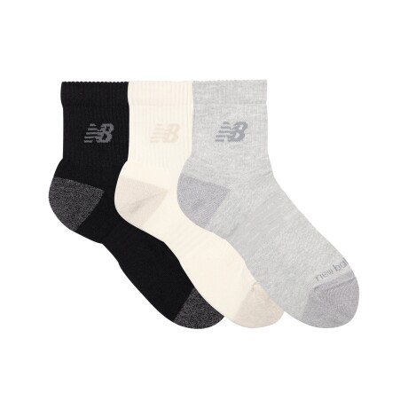 Medias New Balance Unisex - ACTIVE CUSHION -LAS35204AS1 BLACK/WHITE/GREY