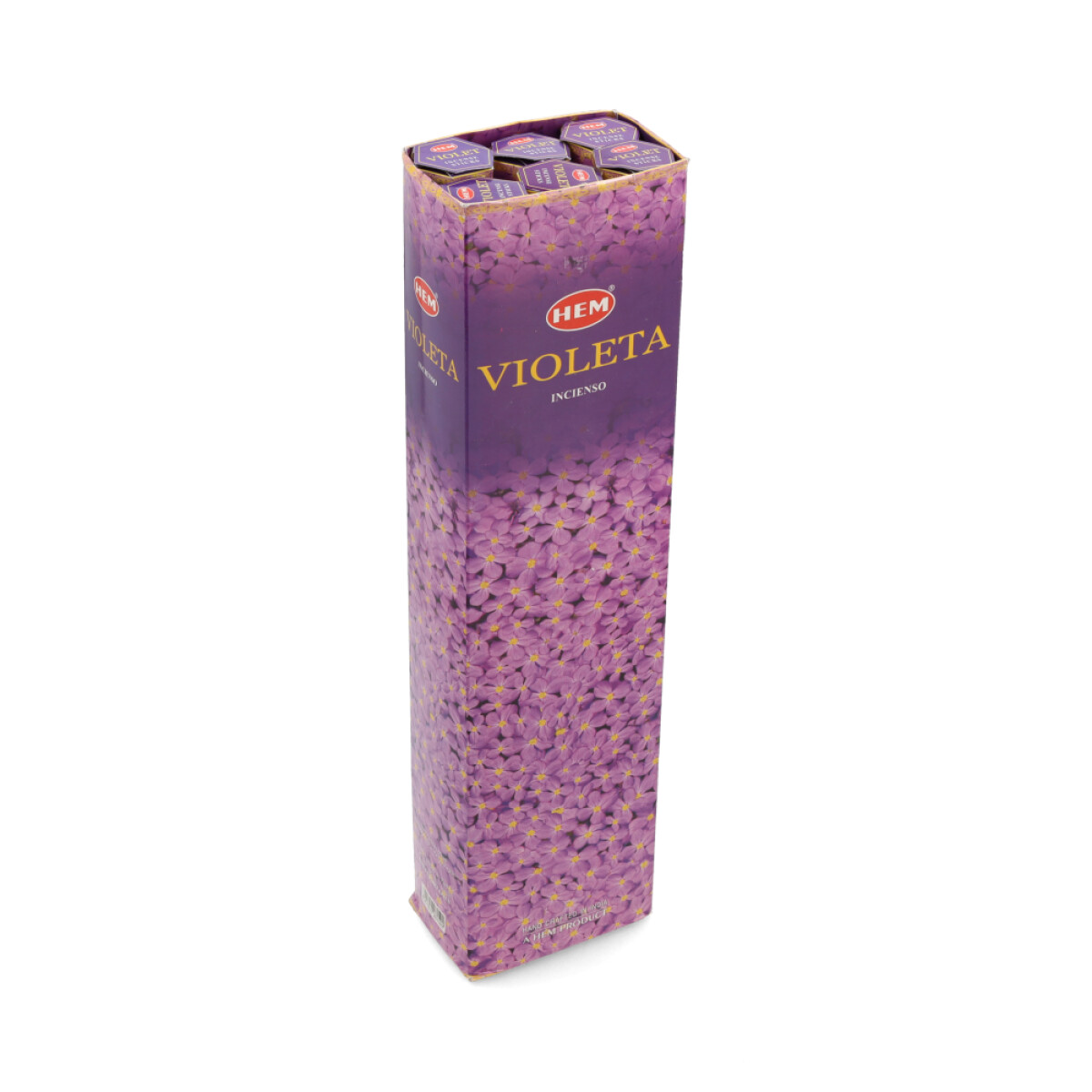 INCIENSO HEM HEXAGONAL LARGA CAJA X6 - Violeta 