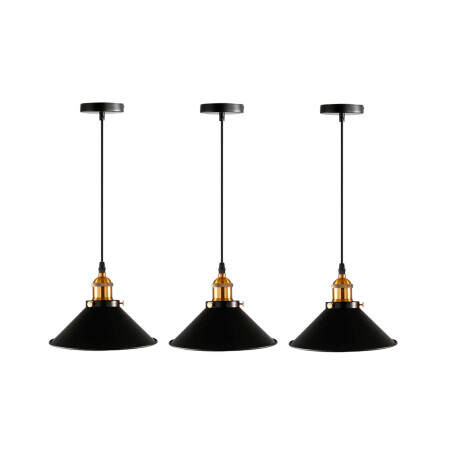 Pack x 3 Lampara Lumax Techo Colgante 26cm Vintage Pack x 3 Lampara Lumax Techo Colgante 26cm Vintage