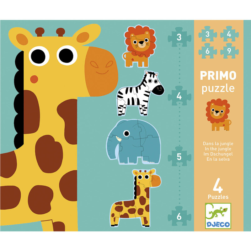 Puzzles Progresivos en la Jungla Djeco Puzzles Progresivos en la Jungla Djeco