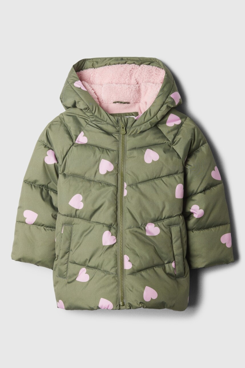 Campera Puffer Toddler Niña Hearts