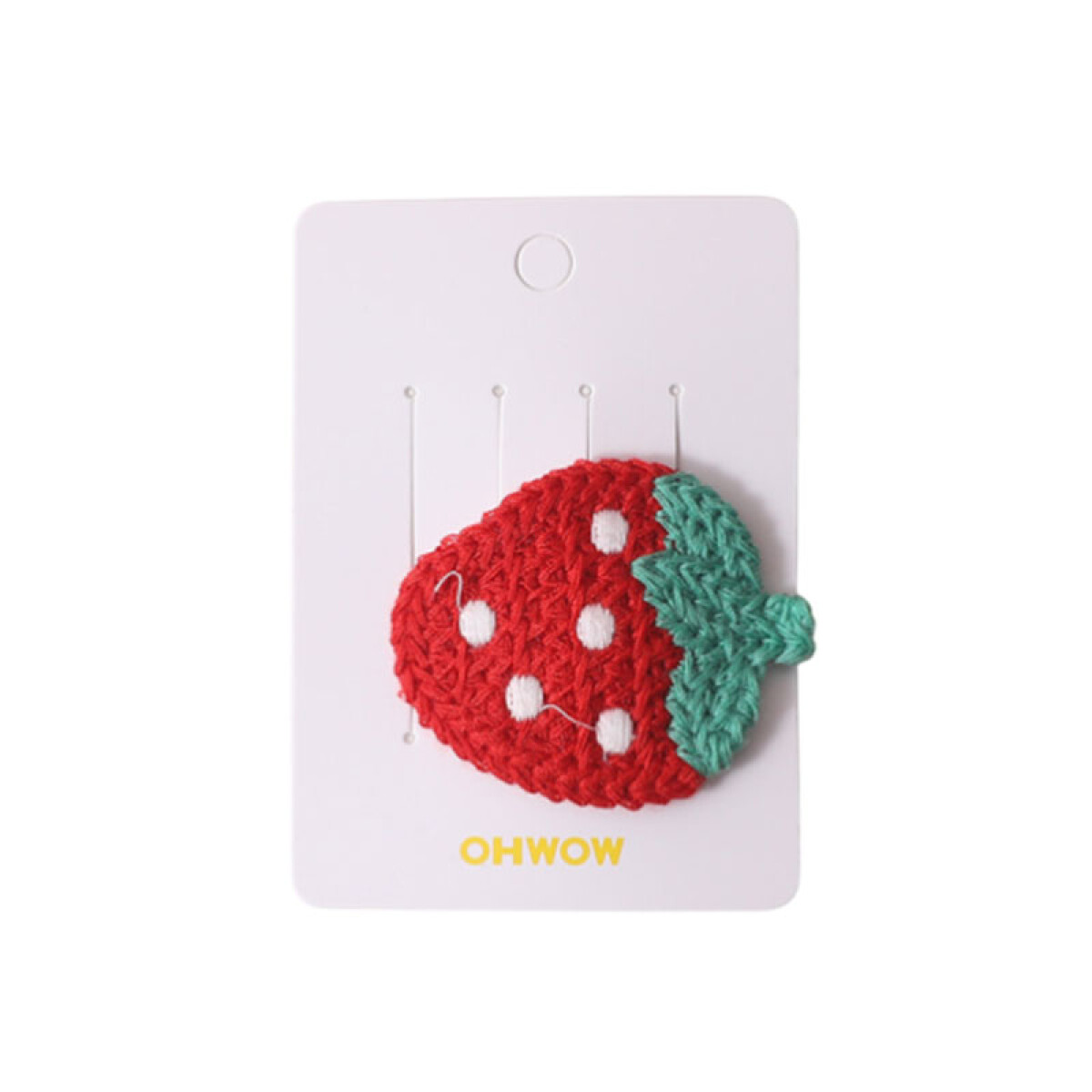 Broche pinza para el cabello fresa - Broche Pinza Para El Cabello Fresa 