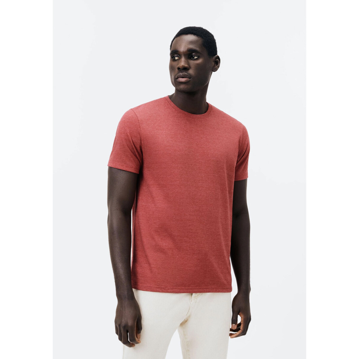 CAMISETA MM MASC - VERMELHO MESCLA 