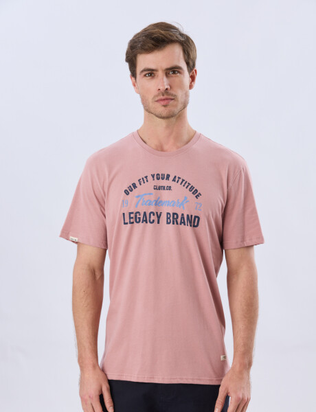 REMERA ESTAMPADA DE ALGODÓN Rosa