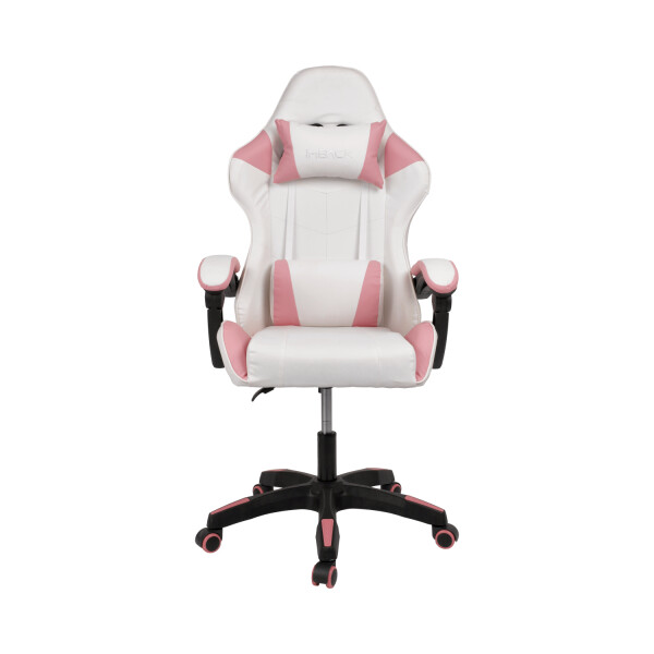 Silla Gamer Ergonomica Escritorio Reclinable Soporta 200kg Blanco con Rosa Silla Gamer Ergonomica Escritorio Reclinable Soporta 200kg Blanco con Rosa