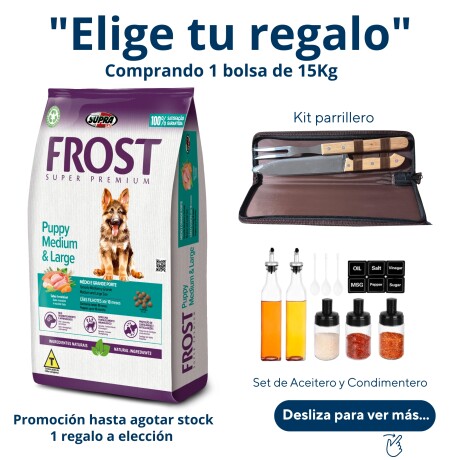 FROST CACHORRO MEDIANO Y GRANDE 15 +2 KG Frost Cachorro Mediano Y Grande 15 +2 Kg
