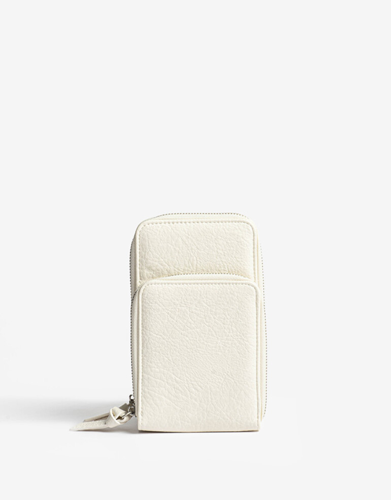 Ficheros Billetera Fichero Portacelular - Blanco Crudo