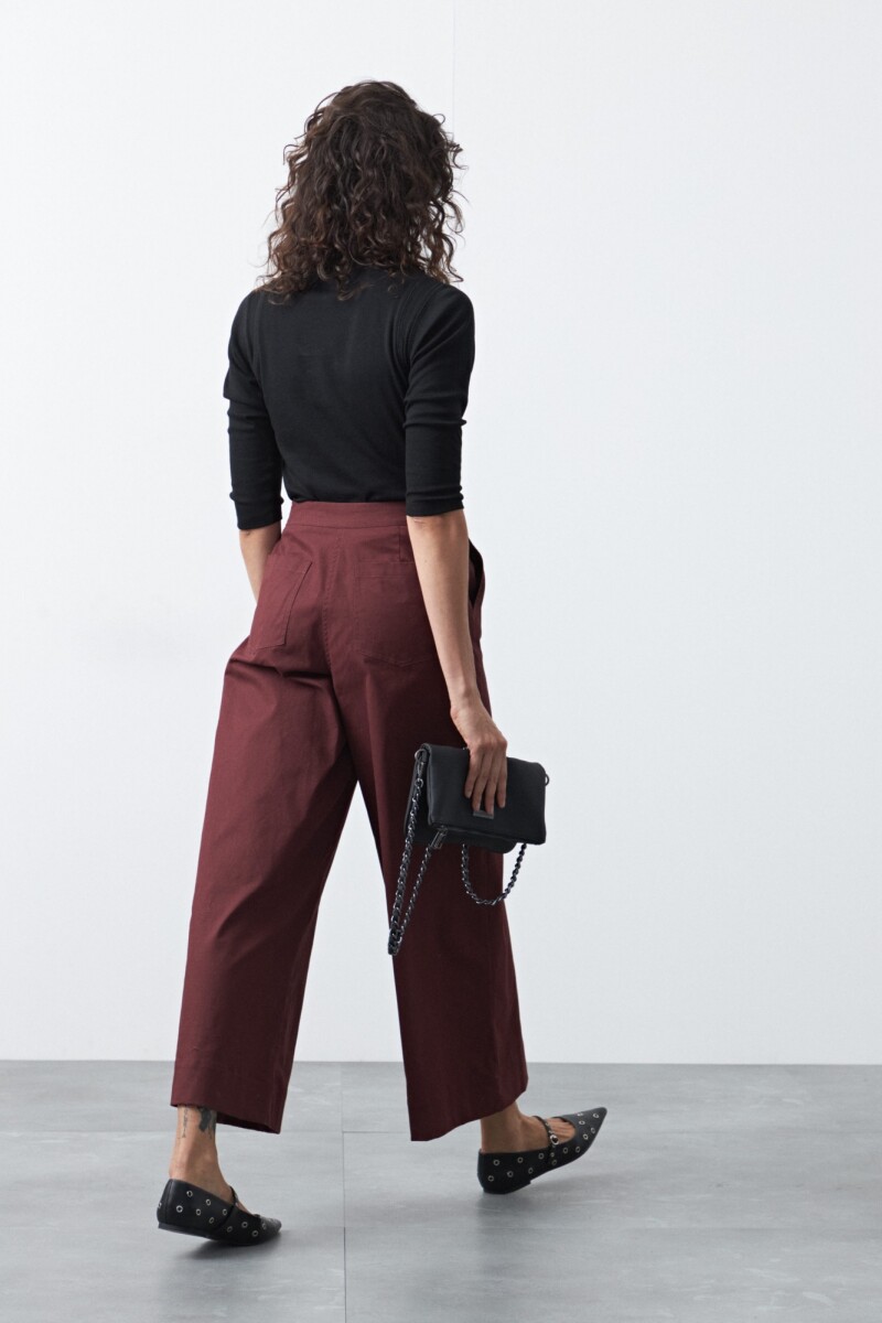 PANTALÓN LOUIZI Bordó