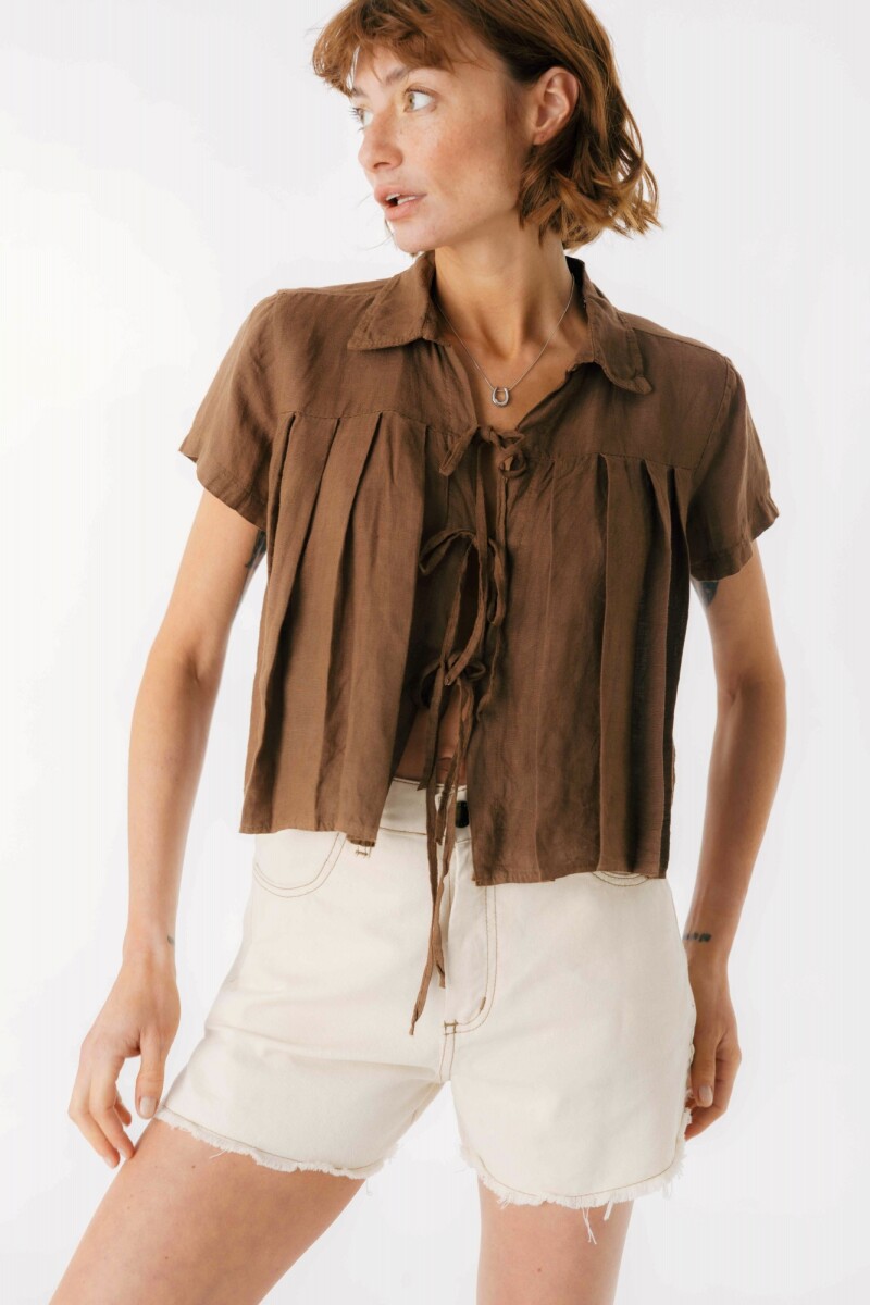 Camisa Enya Chocolate