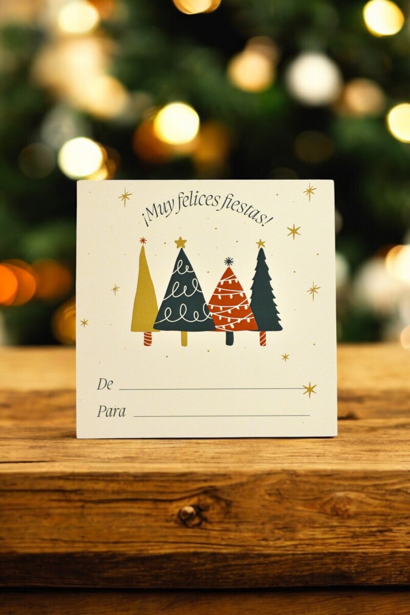 Tarjeta navidad 10x10 - DISEÑO 3 