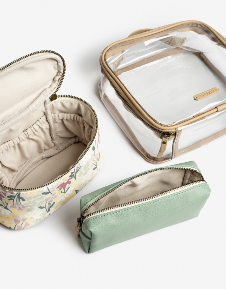 Porta Cosméticos Set De Portacosméticos - Estampado Flores