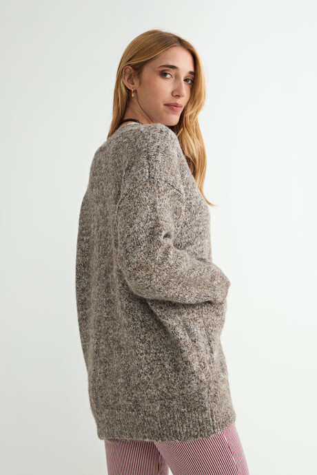 CARDIGAN PERSICA MARRON