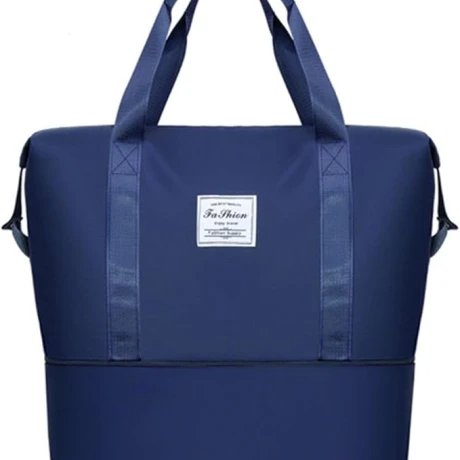 BOLSO PLEGABLE PARA VIAJES MULTIFUNCIÓN IMPERMEABLE AZUL