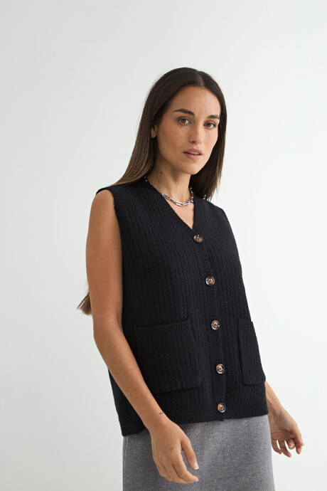 CHALECO LONGAN NEGRO