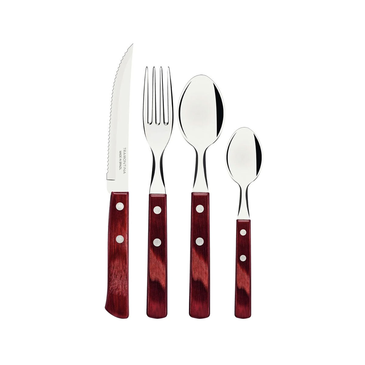 Set De Cubiertos Tramontina Cuchillos Asado 24 Piezas 