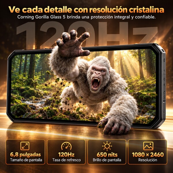Celular De Trabajo Oukitel Resistente Wp300 5g 36(12+24)gb 512gb 16000mah CEL OUKITEL WP300 5G 12/512GB NEGRO