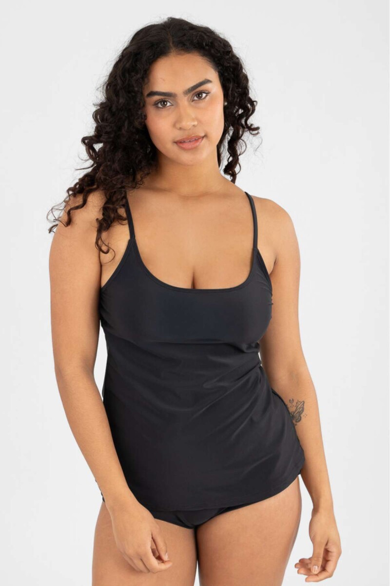 Tank tera evasé - Negro 