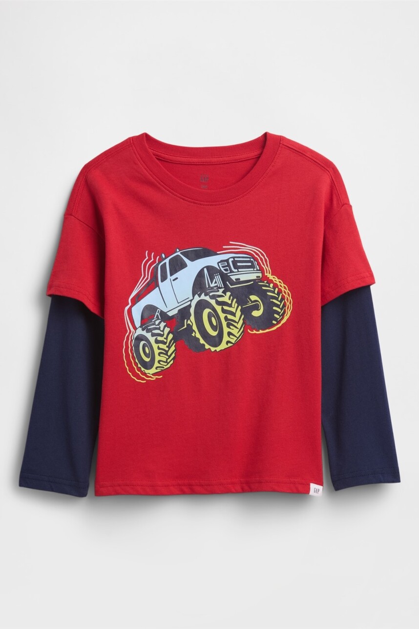 Remera Gráfico Toddler Niño Modern Red 2