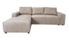 Sofa con Chaise Longue ALEX en Tela Beige