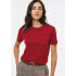 CAMISETA MM FEM VERMELHO ESCURO