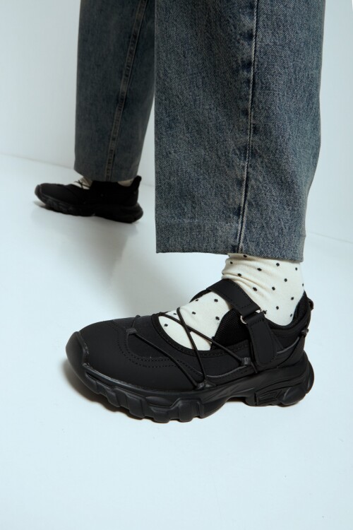 Zapatillas tipo ballerina negro