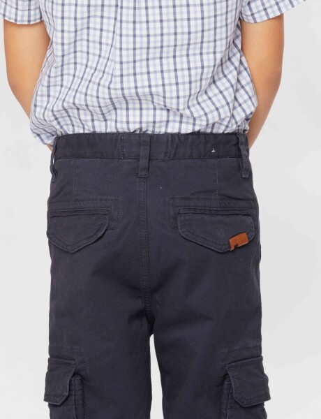 Pantalón cargo con spandex Azul